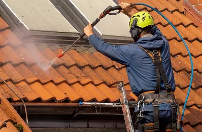 Démoussage et hydrofuge de toiture à Bourgougnague